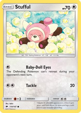Stufful (110/147) [SM  Burning Shadows] Reverse Holofoil - Common