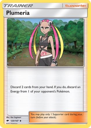 Plumeria (120/147) [SM  Burning Shadows] Reverse Holofoil - Uncommon