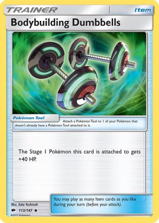 Bodybuilding Dumbbells (113/147) [SM  Burning Shadows] - Uncommon