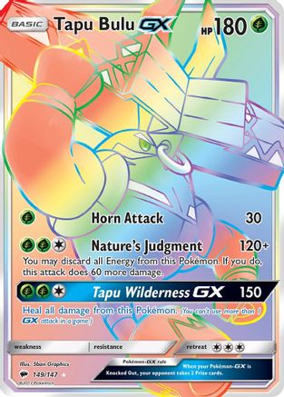 Tapu Bulu GX (Secret) (149/147) [SM  Burning Shadows] Holofoil - Secret Rare