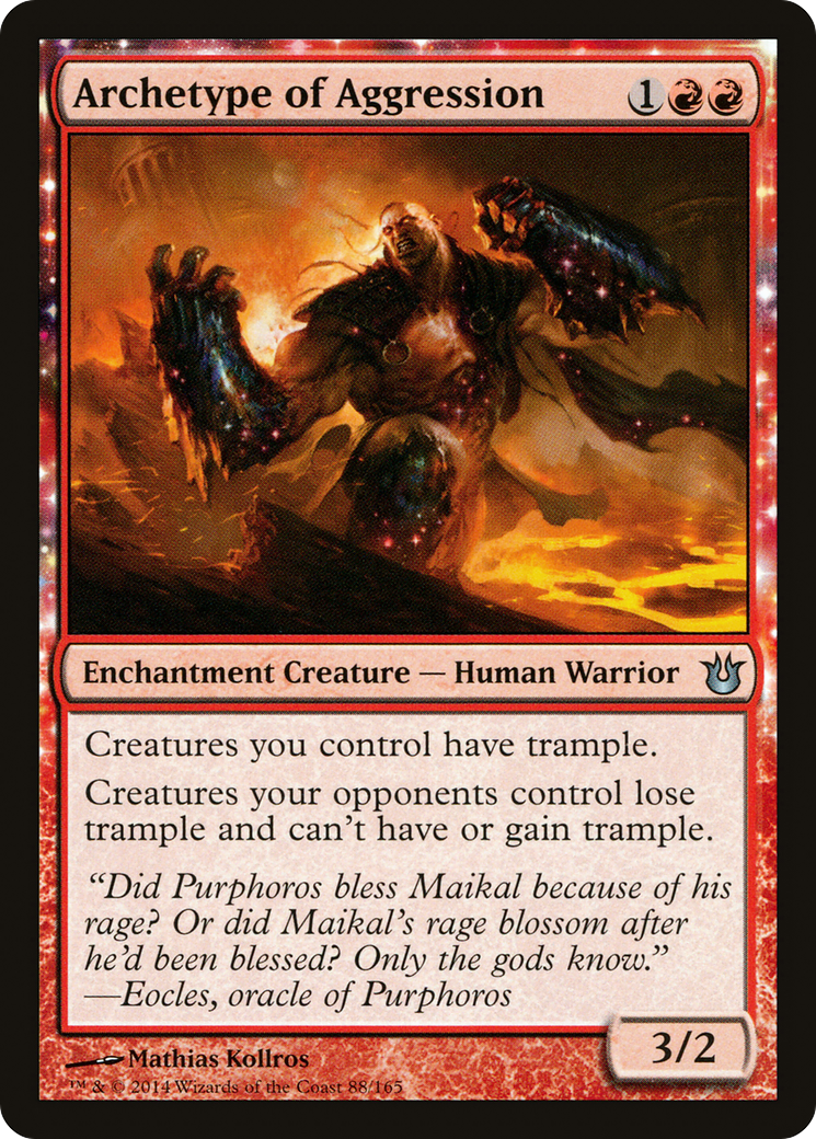 Archetype of Aggression (BNG-088) [Born of the Gods] Foil