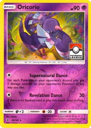 Oricorio (Pokemon League) (056/145) [League & Championship Cards] Reverse Holofoil - Promo