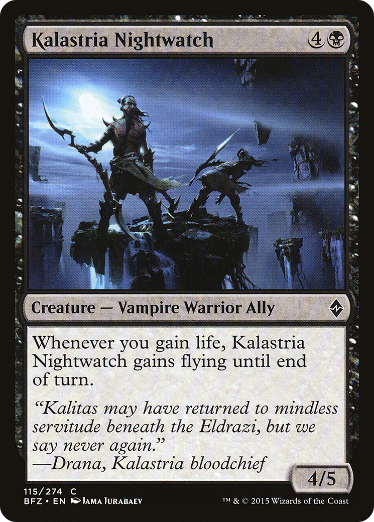 Kalastria Nightwatch (BFZ-115) [Battle for Zendikar]