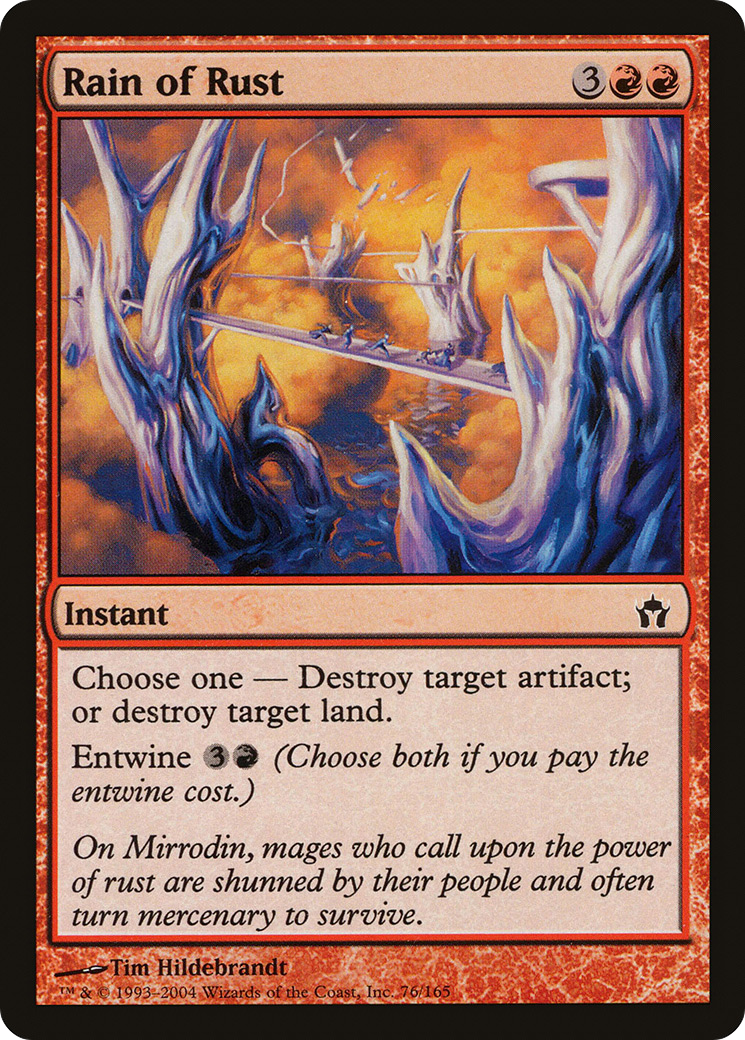 Rain of Rust (5DN-076) [Fifth Dawn] Foil