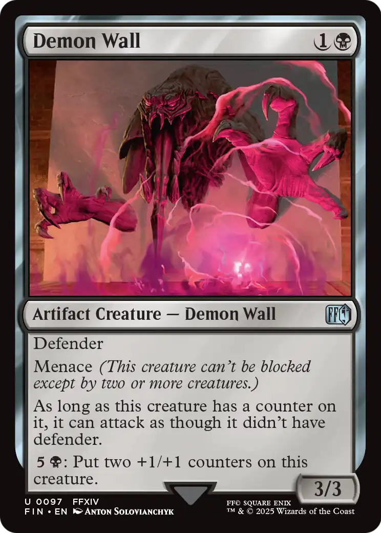 Demon Wall (FIN-097) [FINAL FANTASY] Foil