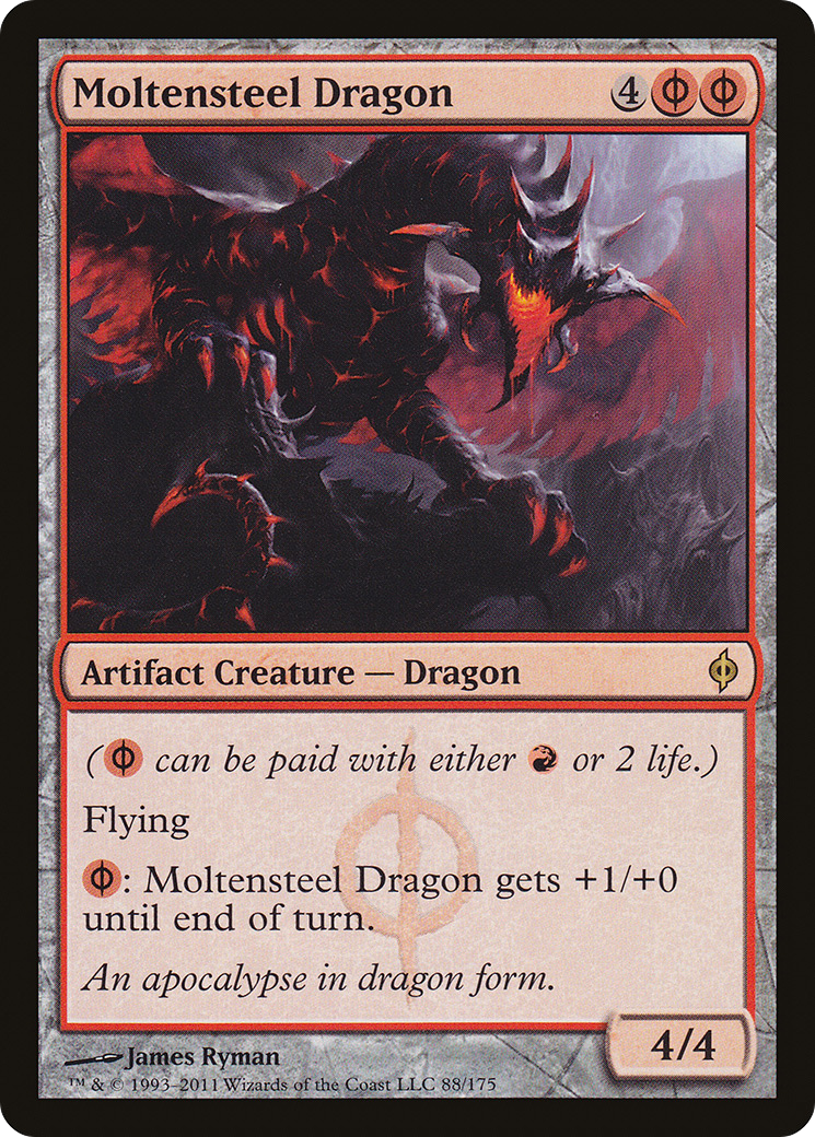 Moltensteel Dragon (NPH-088) [New Phyrexia] Foil