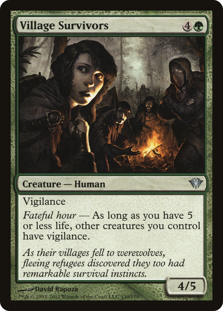 Village Survivors (DKA-130) [Dark Ascension] Foil