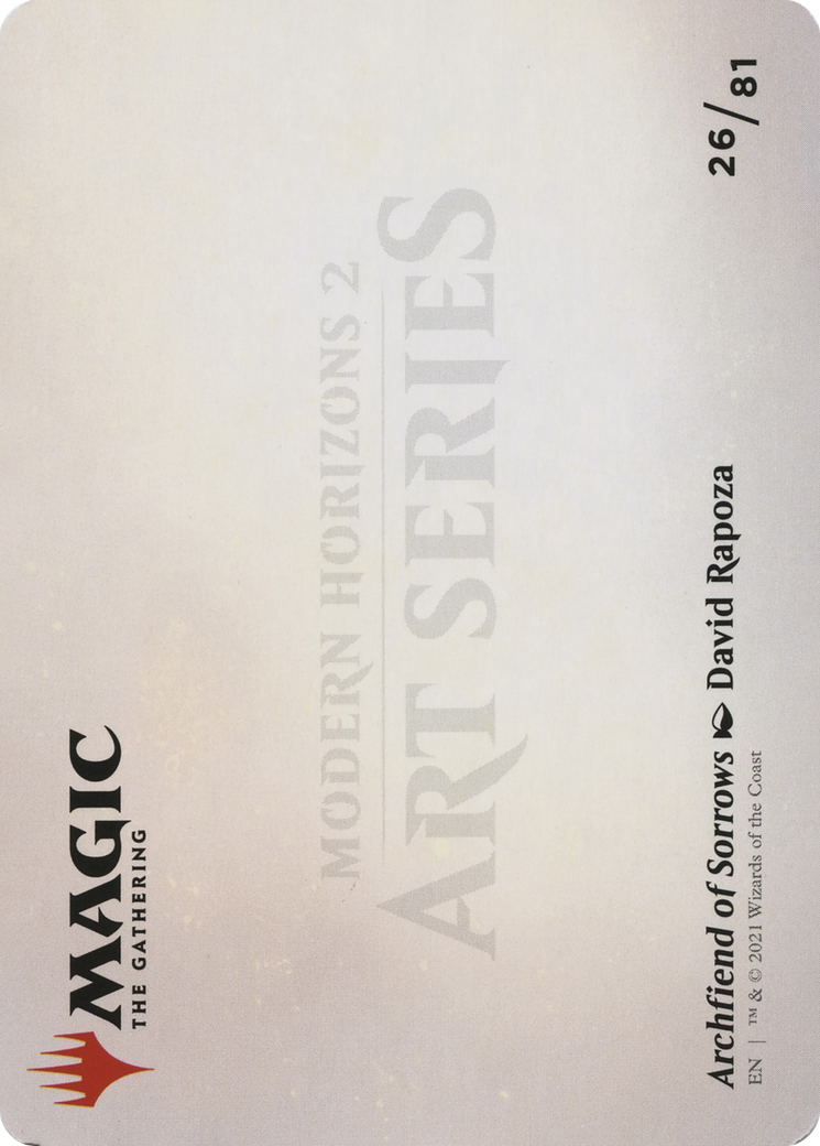 Archfiend of Sorrows // Archfiend of Sorrows (AMH2-026) (Borderless) [Modern Horizons 2 Art Series] Foil