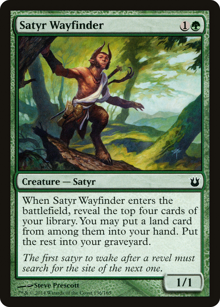 Satyr Wayfinder (BNG-136) [Born of the Gods] Foil