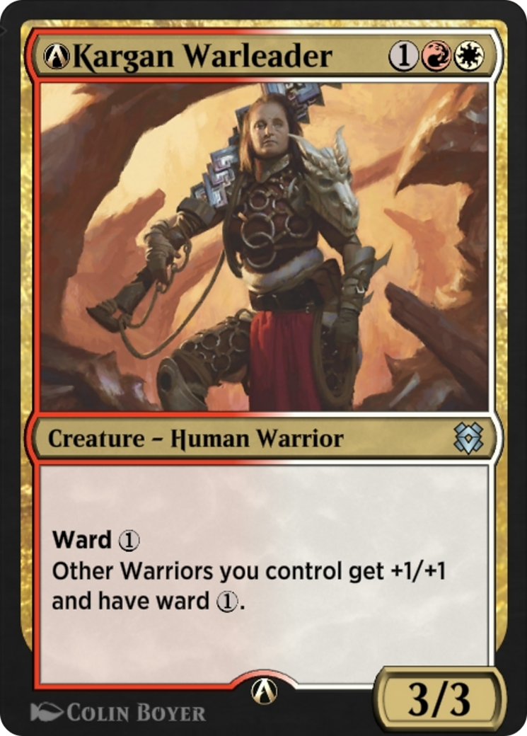 A-Kargan Warleader (ZNR-A-224) [Zendikar Rising]