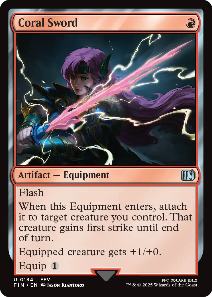 Coral Sword (FIN-134) [FINAL FANTASY] Foil