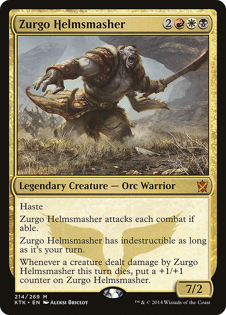 Zurgo Helmsmasher (KTK-214) [Khans of Tarkir]