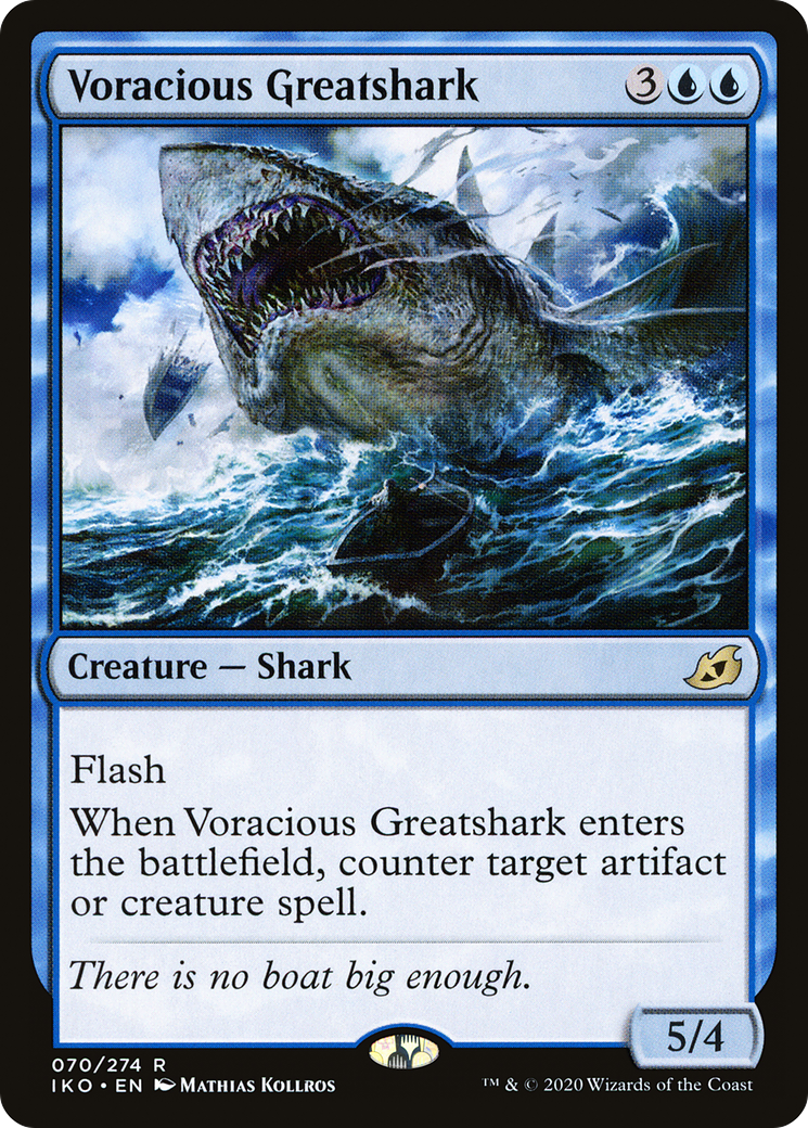 Voracious Greatshark (IKO-070) [Ikoria: Lair of Behemoths] Foil