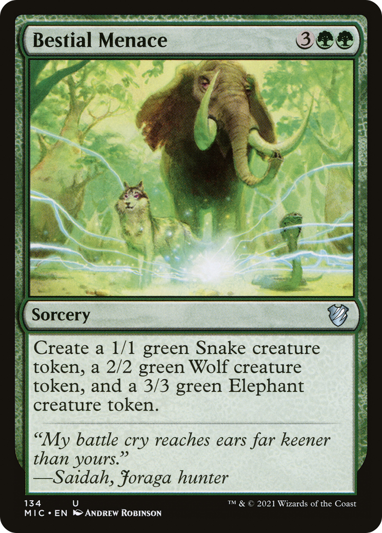 Bestial Menace (MIC-134) [Midnight Hunt Commander]
