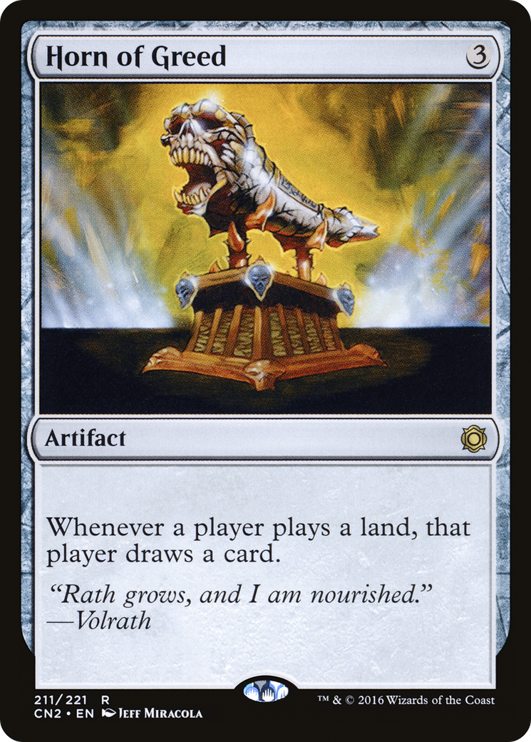 Horn of Greed (CN2-211) [Conspiracy: Take the Crown] Foil