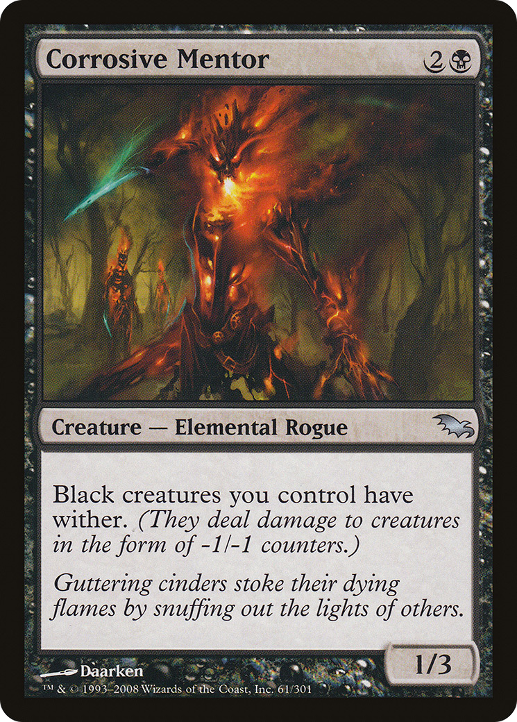 Corrosive Mentor (SHM-061) [Shadowmoor] Foil