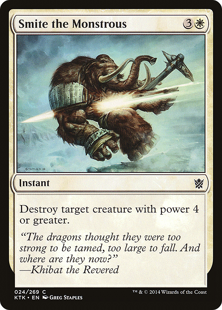 Smite the Monstrous (KTK-024) [Khans of Tarkir] Foil