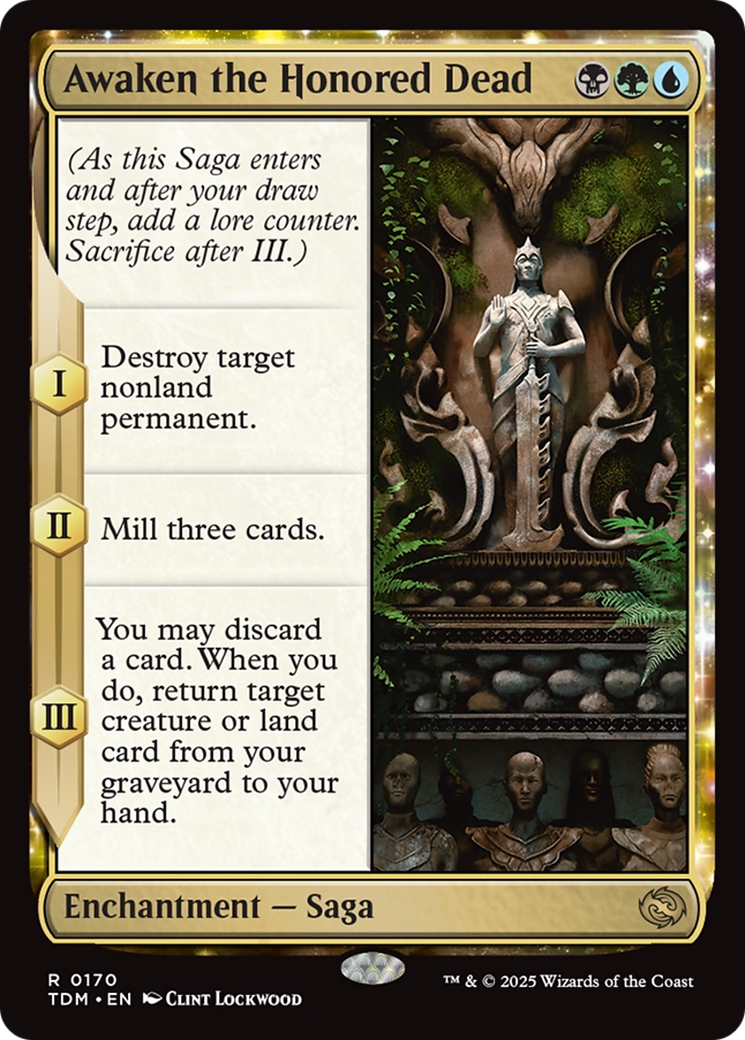 Awaken the Honored Dead (TDM-170) [Tarkir: Dragonstorm] Foil