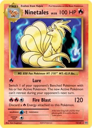 Ninetales (XY Evolutions) (Non-Holo) (15/108) [Deck Exclusives] - Rare