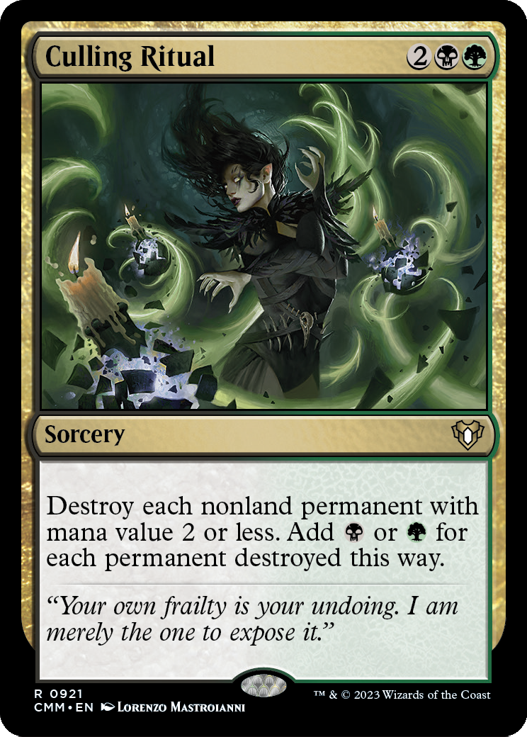 Culling Ritual (CMM-921) [Commander Masters]
