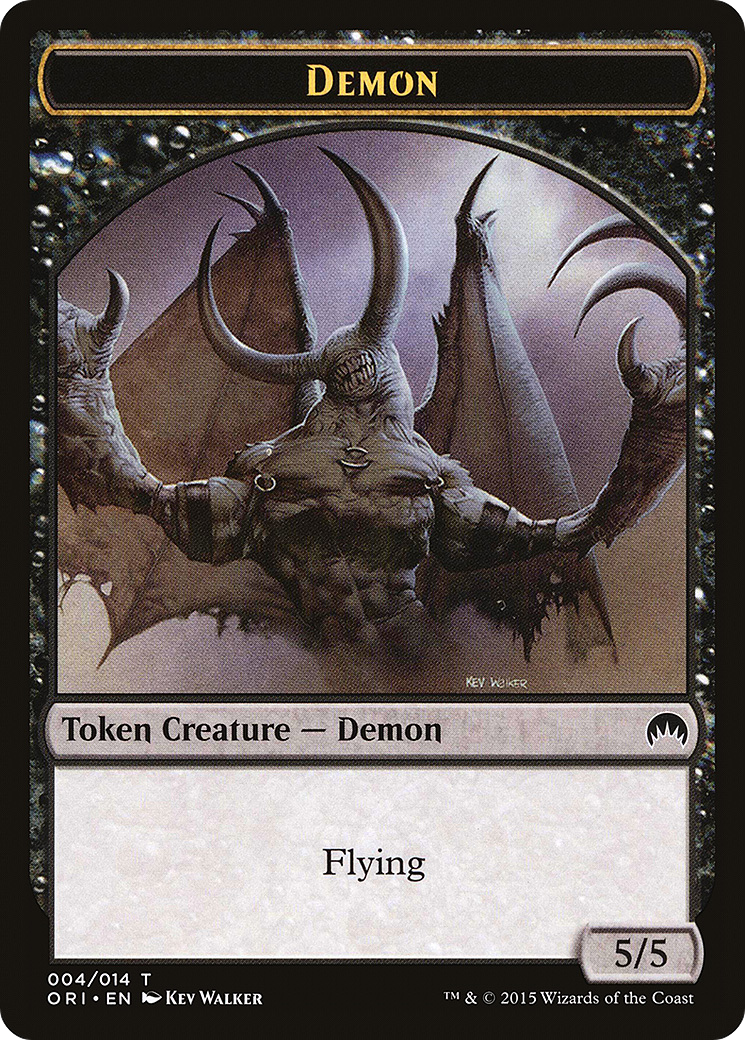 Demon Token (ORI-004) [Magic Origins Tokens]