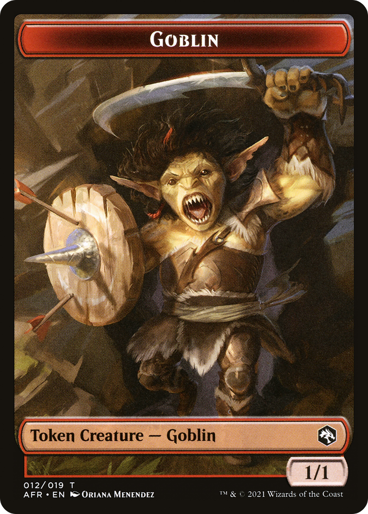 Goblin (TAFR-012) [Adventures in the Forgotten Realms Tokens] Foil