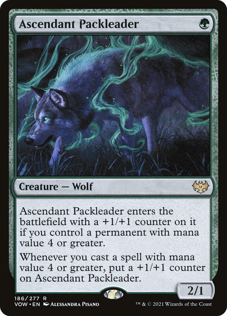 Ascendant Packleader (VOW-186) [Innistrad: Crimson Vow] Foil