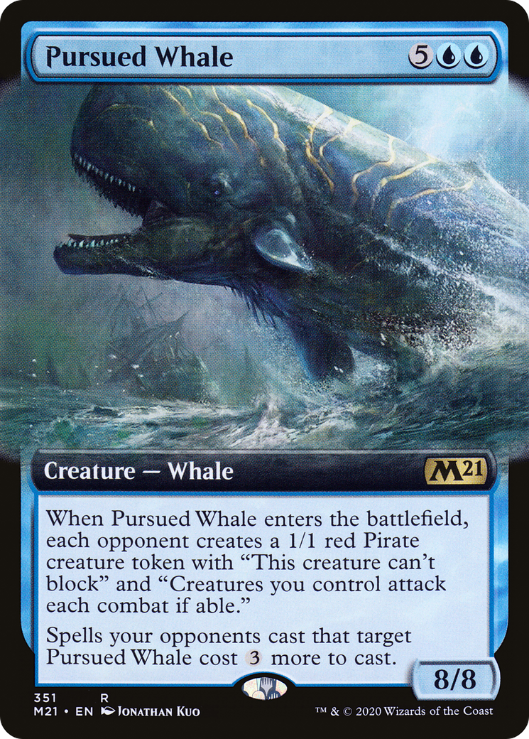 Pursued Whale (Extended Art) (M21-351) [Core Set 2021] Foil