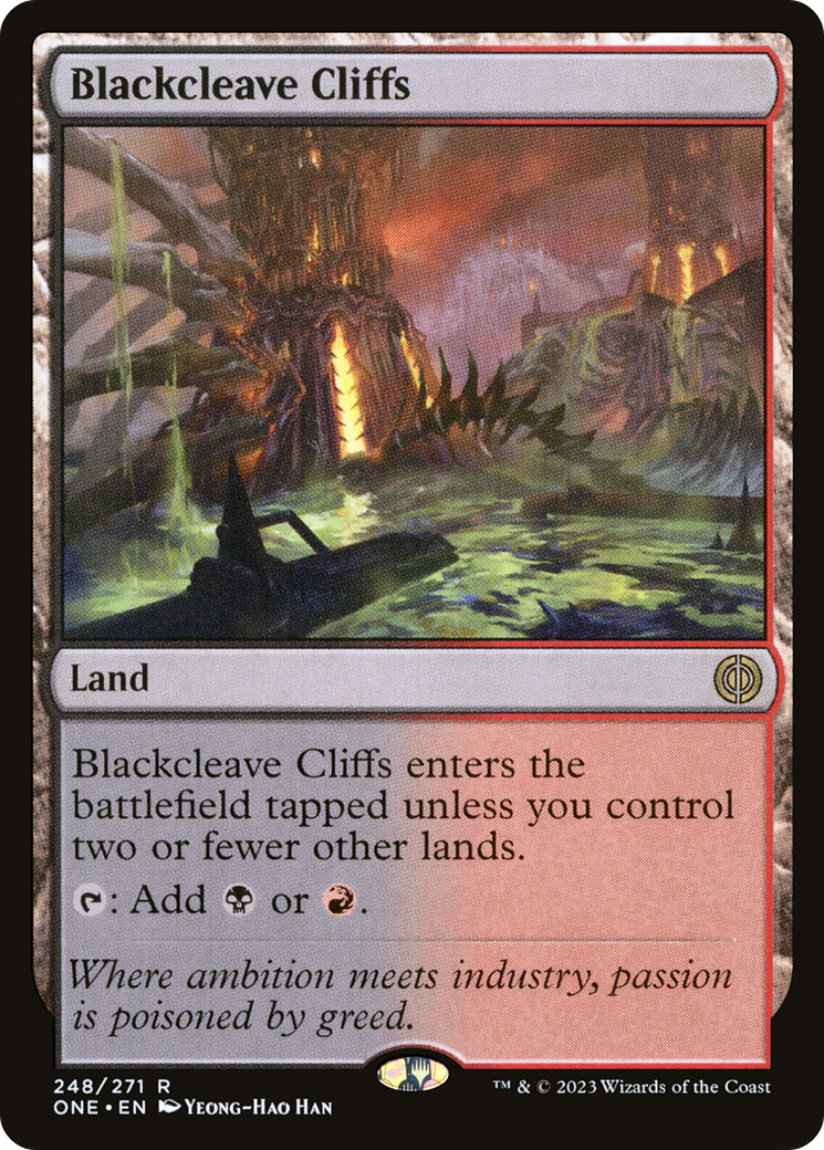 Blackcleave Cliffs (ONE-248) [Phyrexia: All Will Be One] Foil