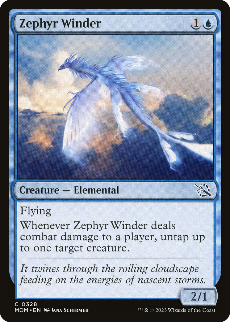 Zephyr Winder (MOM-328) [March of the Machine] Foil