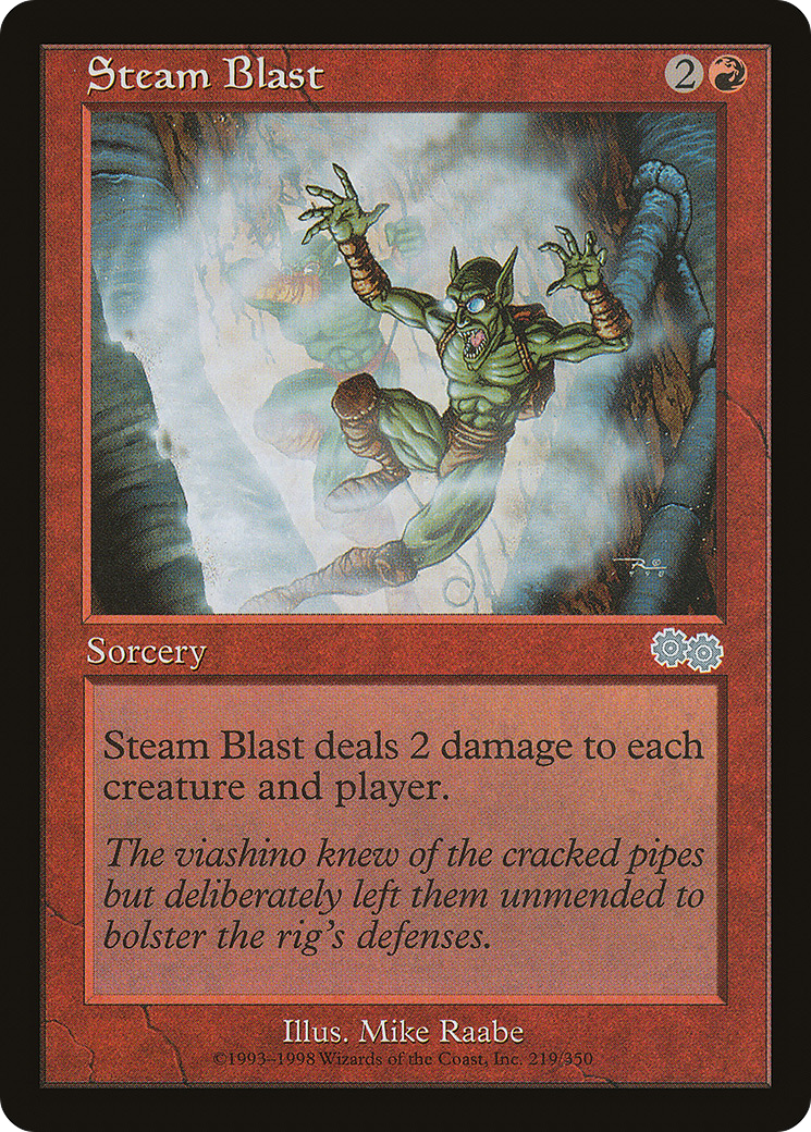 Steam Blast (USG-219) [Urza's Saga]