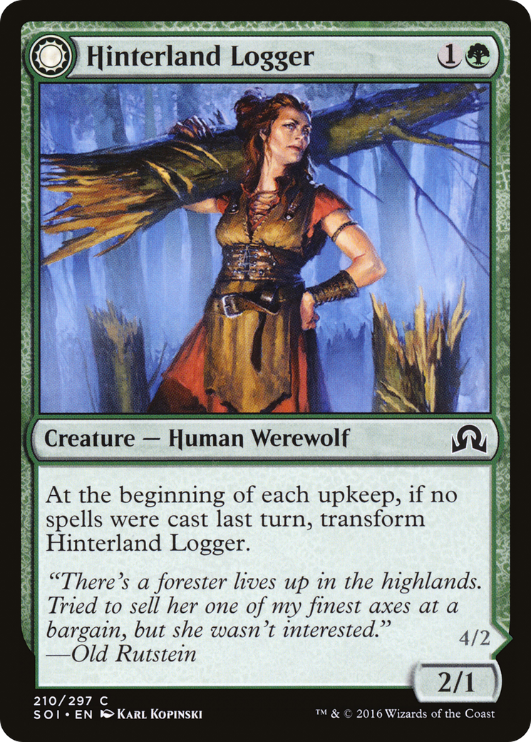 Hinterland Logger (SOI-210) [Shadows over Innistrad]