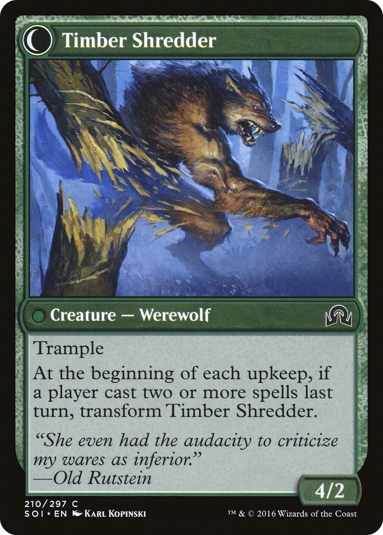 Hinterland Logger (SOI-210) [Shadows over Innistrad] Foil