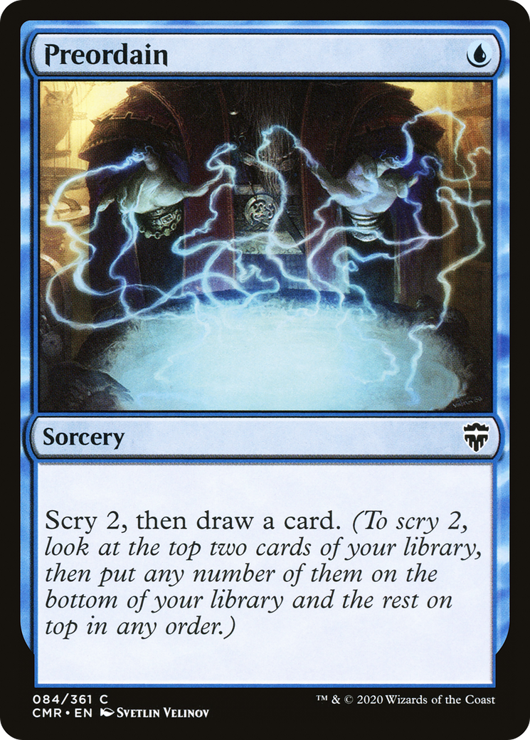 Preordain (CMR-084) [Commander Legends] Foil