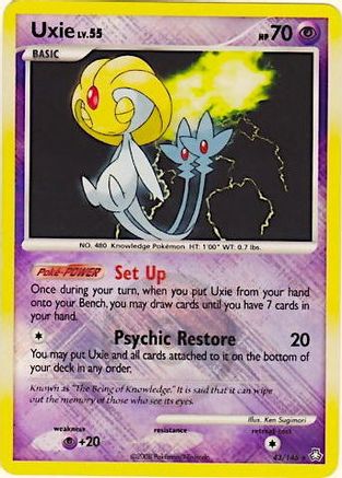 Uxie (League Promo) (043/146) [League & Championship Cards] Reverse Holofoil - Promo