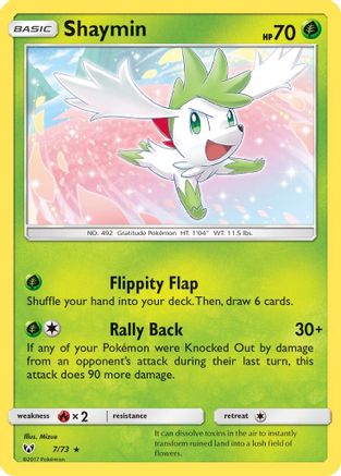 Shaymin (007/73) [Shining Legends] Holofoil - Holo Rare