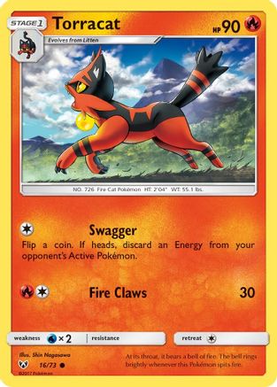 Torracat (016/73) [Shining Legends] - Common