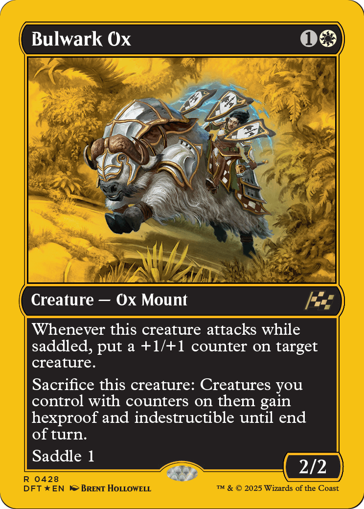 Bulwark Ox (First-Place Foil) (DFT-428) [Aetherdrift] Foil
