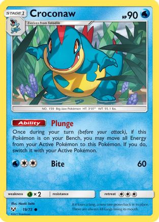 Croconaw (019/73) [Shining Legends] Reverse Holofoil - Common