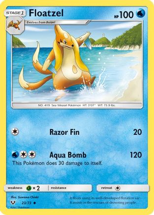 Floatzel (023/73) [Shining Legends] Reverse Holofoil - Uncommon
