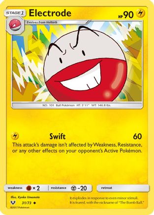 Electrode (031/73) [Shining Legends] Reverse Holofoil - Uncommon