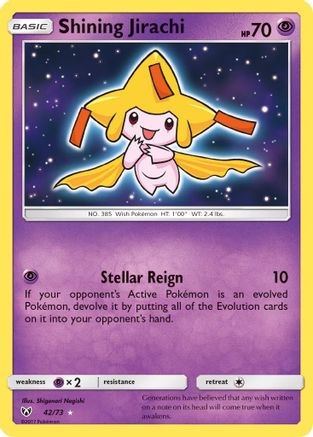 Shining Jirachi (042/73) [Shining Legends] Holofoil - Shiny Holo Rare