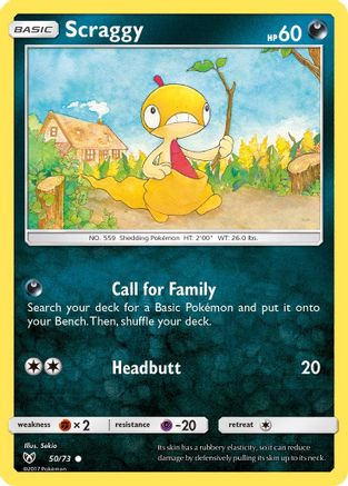 Scraggy (050/73) [Shining Legends] Reverse Holofoil - Common