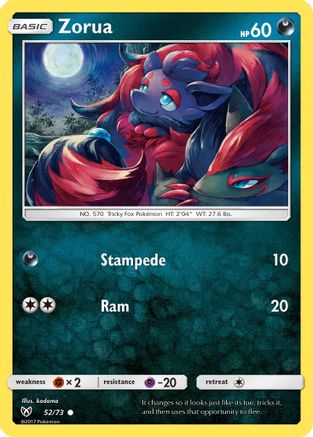 Zorua (052/73) [Shining Legends] - Common