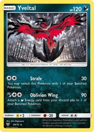 Yveltal (054/73) [Shining Legends] Holofoil - Holo Rare