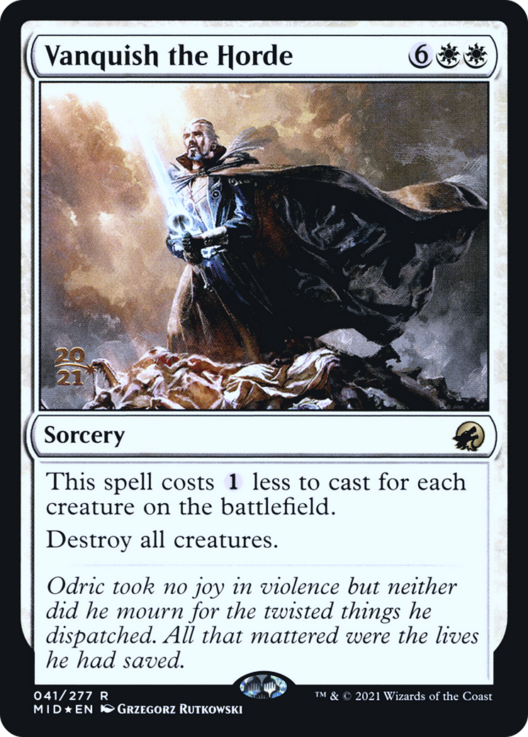 Vanquish the Horde (PRE-41S) [Innistrad: Midnight Hunt Promos] Foil