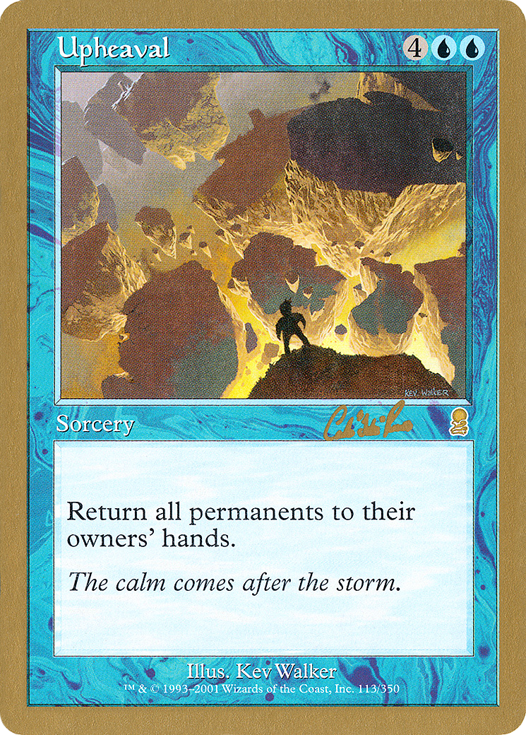 Upheaval - 2002 Carlos Romao (ODY) [World Championship Decks 2002]