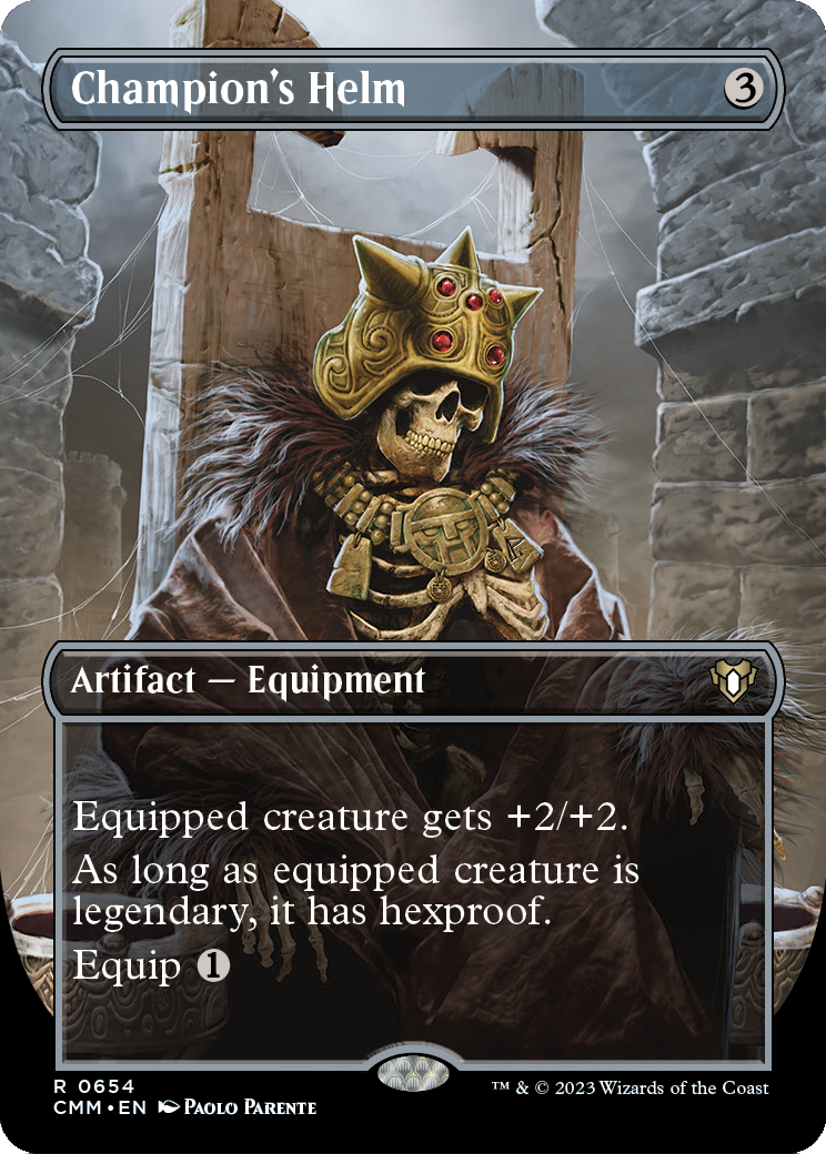 Champion's Helm (Borderless) (CMM-654) [Commander Masters]