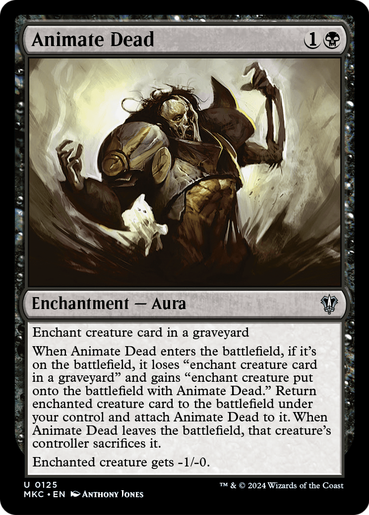 Animate Dead (MKC-125) [Murders at Karlov Manor Commander]