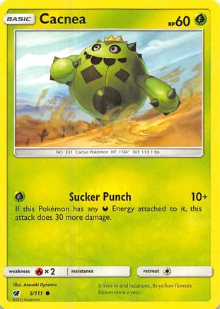 Cacnea (005/111) [SM  Crimson Invasion] Reverse Holofoil - Common